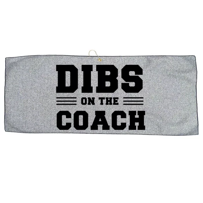 Dibs On The Coach Large Microfiber Waffle Golf Towel