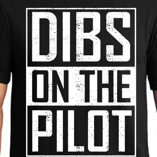 Dibs On The Pilot Wife Girlfriend Women Boy Girl Aviation Pajama Set