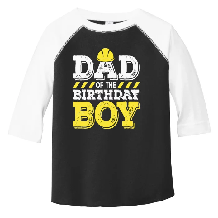 Dad of the Birthday  Construction Birthday Worker Party Toddler Fine Jersey T-Shirt