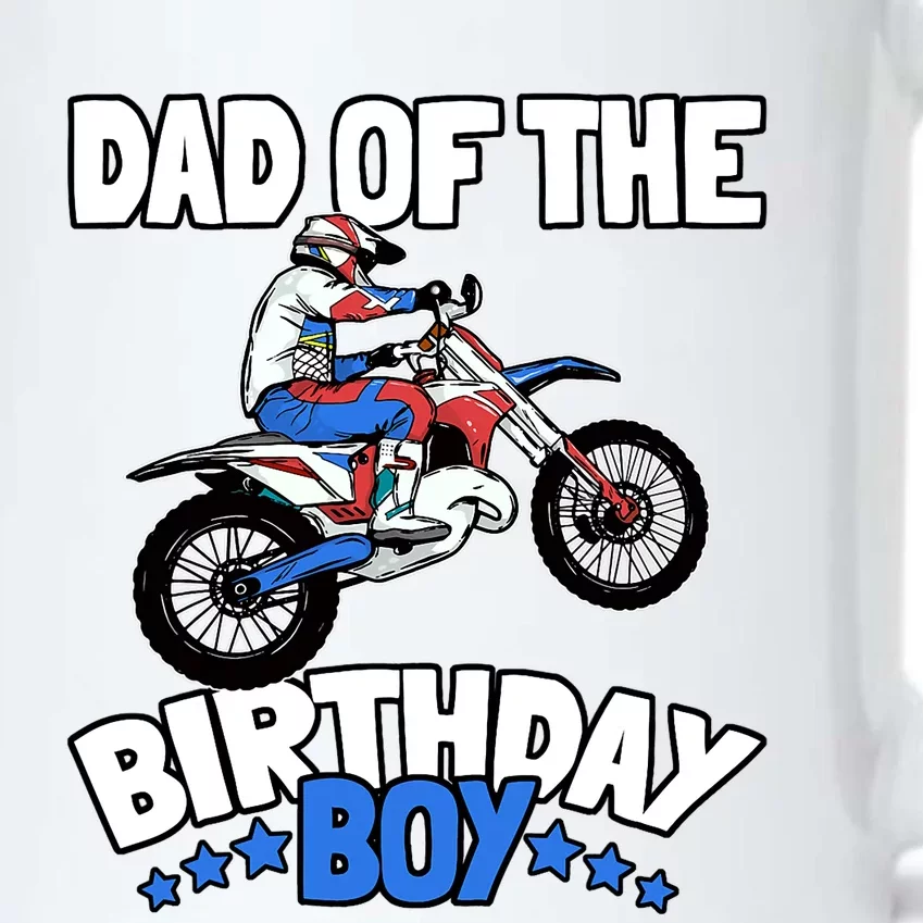 Dad Of The Birthday Boy Funny Dirt Bike Motocross Gift Black Color Changing Mug