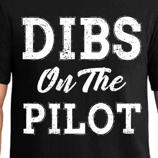 Dibs On The Pilot Wife Girlfriend Women Boy Girl Aviation Pajama Set