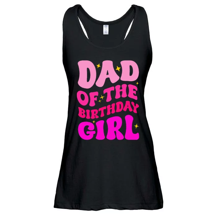 Dad Of The Birthday Girl Party Girl Daddy Birthday Party Ladies Essential Flowy Tank