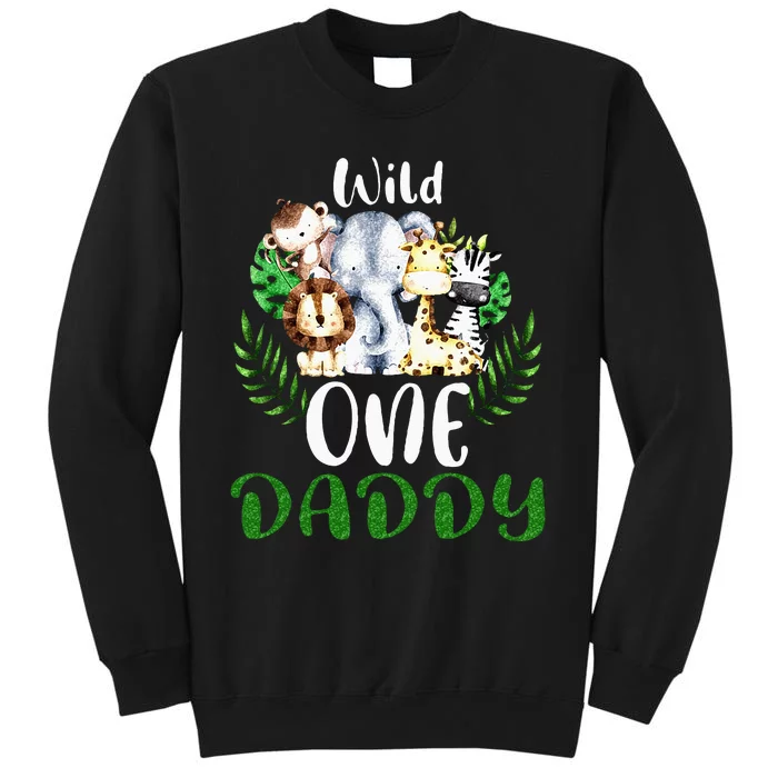 Daddy Of The Wild One Zoo Birthday Safari Jungle Animal Sweatshirt