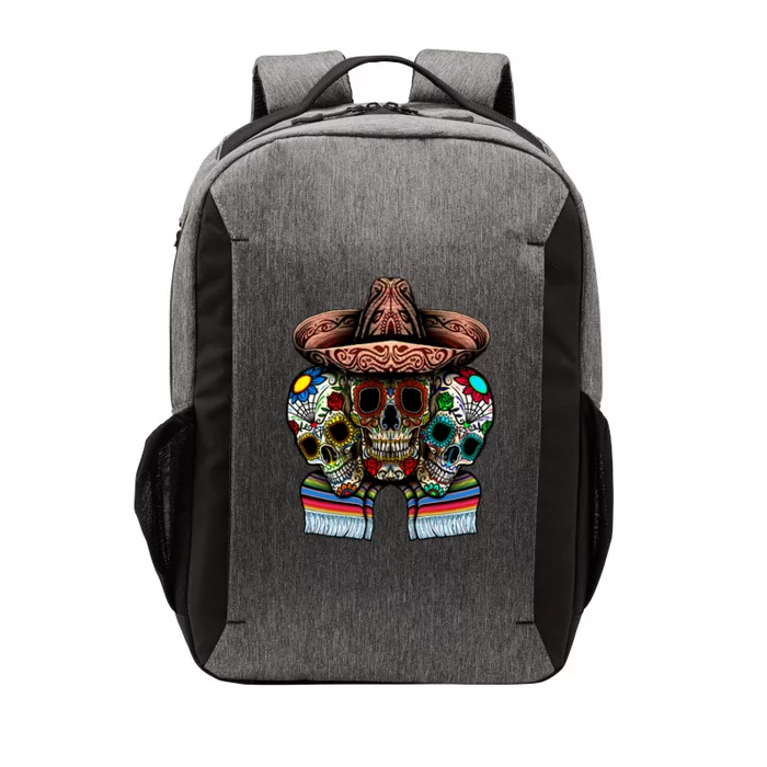 Day Of The Dead Tri Sugar Skulls Vector Backpack