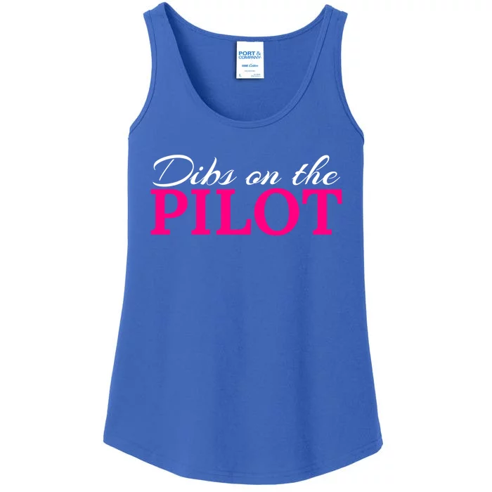 Dibs On The Pilot Funny Aviator Gift Ladies Essential Tank