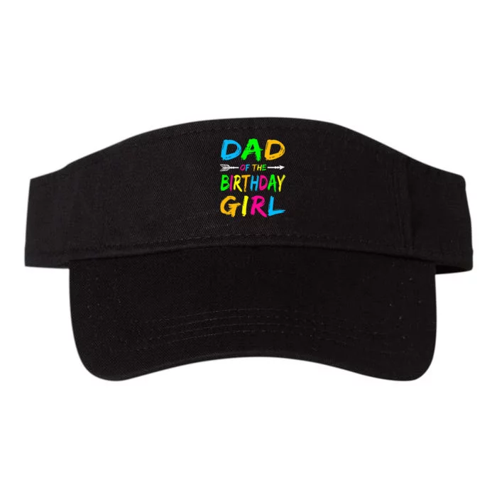 Dad of the Birthday Glows Retro 80's Party Glow Valucap Bio-Washed Visor