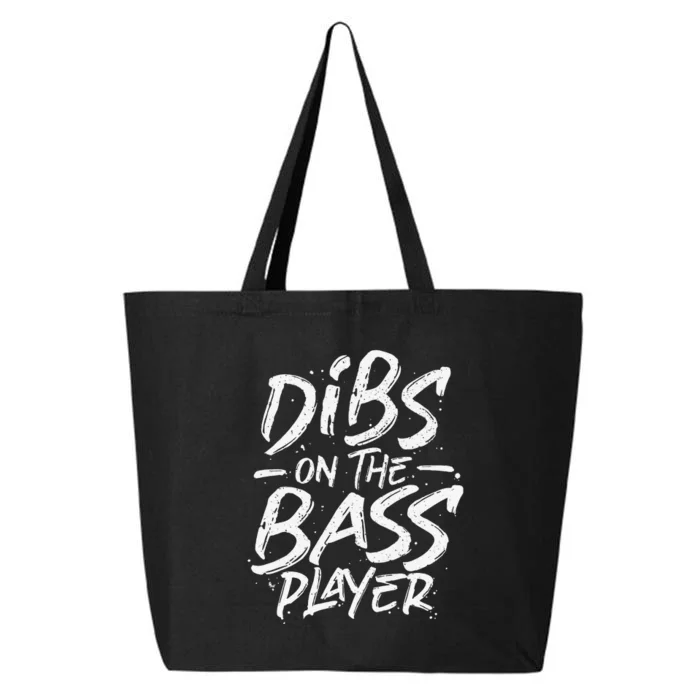 Dibs On The Bass Player Guitar funny Musician 25L Jumbo Tote