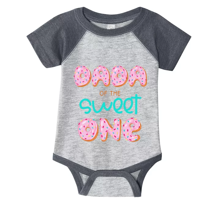 Dada of The Sweet One First Birthday Matching Family Donut Infant Baby Jersey Bodysuit