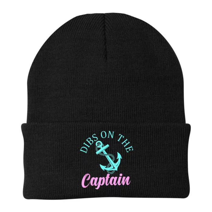 Dibs On The Captain Funny Boating Captain Knit Cap Winter Beanie