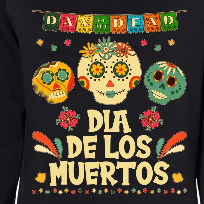 Day Of The Dead Dia De Los Muertos Sugar Skulls Womens California Wash Sweatshirt