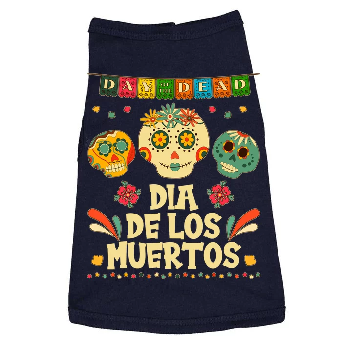 Day Of The Dead Dia De Los Muertos Sugar Skulls Doggie Tank