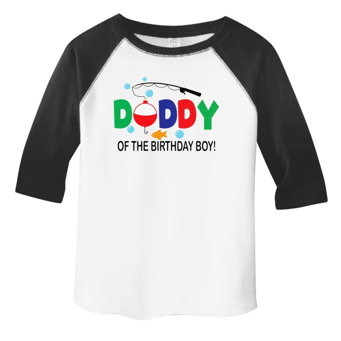 Daddy Of The Birthday 1st Birthday Fishing Theme Toddler Fine Jersey T-Shirt