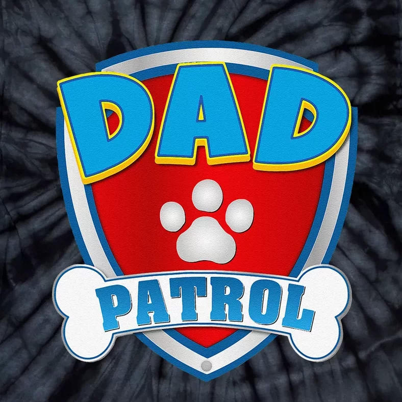 Dad Of The Birthday Boy Girl Dog Paw Family Matching Gift Tie-Dye T-Shirt