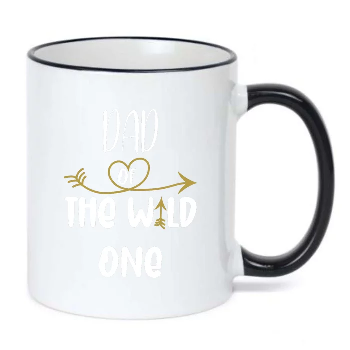 Dad Of The Wild One Funny 1st Birthday Safari Gift Black Color Changing Mug