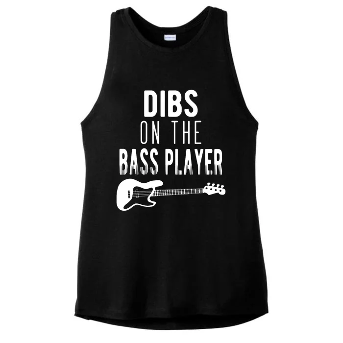 Dibs On The Bass Player For Bassists Ladies Tri-Blend Wicking Tank