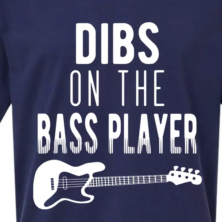 Dibs On The Bass Player For Bassists Sueded Cloud Jersey T-Shirt