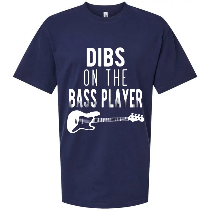 Dibs On The Bass Player For Bassists Sueded Cloud Jersey T-Shirt