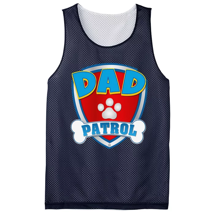 Dad Of The Birthday Boy Girl Dog Paw Family Matching Mesh Reversible Basketball Jersey Tank