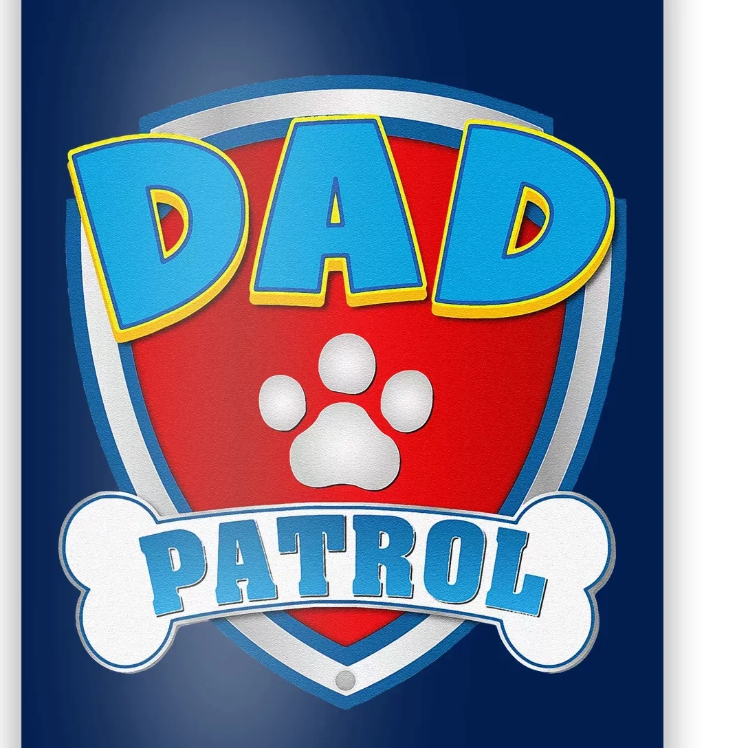 Dad Of The Birthday Boy Girl Dog Paw Family Matching Poster