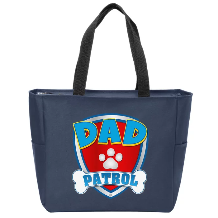 Dad Of The Birthday Boy Girl Dog Paw Family Matching Zip Tote Bag