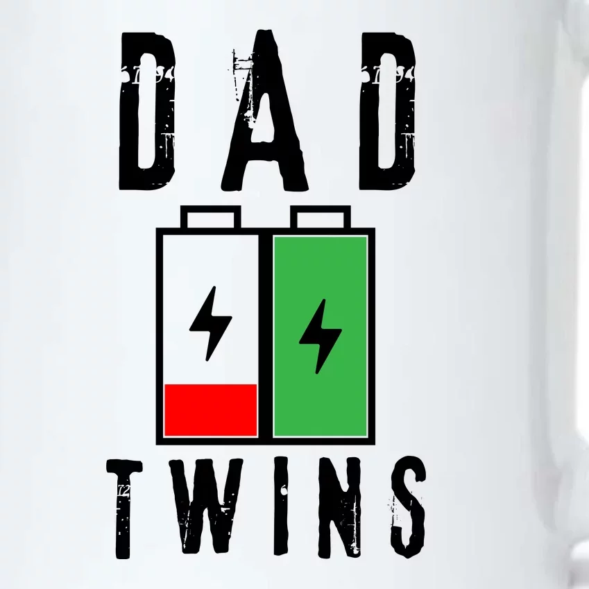 Dad Of Twins Battery Fathers Day Black Color Changing Mug