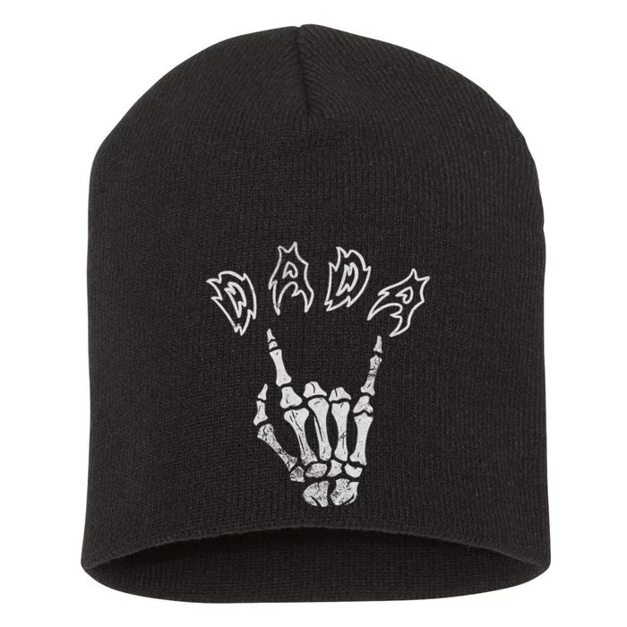 Dada Of The Bad Two The Bone 2 Years Old Birthday Boy Girl Short Acrylic Beanie