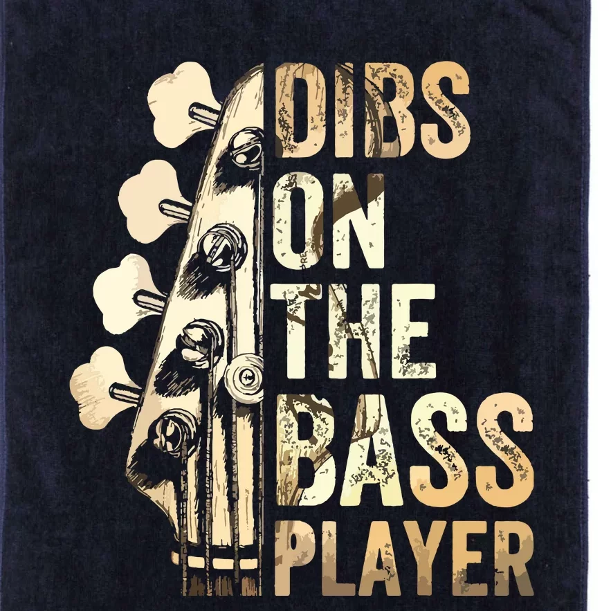 Dibs On The Bass Player Guitar Musician Platinum Collection Golf Towel