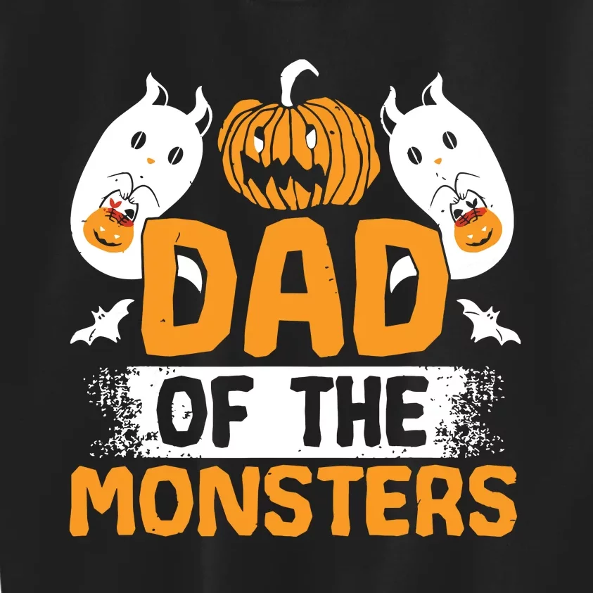 Dad Of The Monsters For Halloween Party Kids Sweatshirt