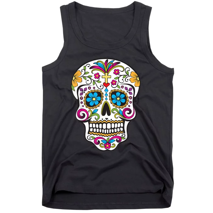 Day Of The Dead Sugar Skull Tank Top