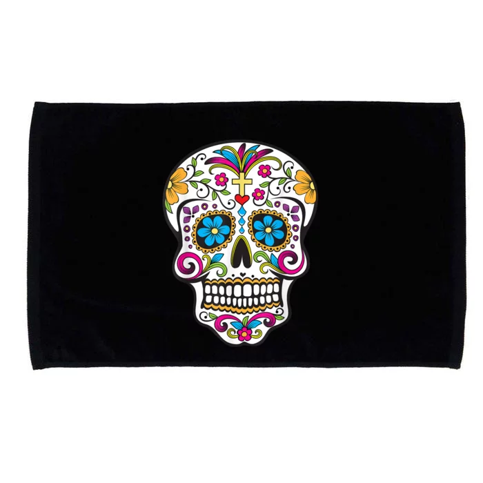 Day Of The Dead Sugar Skull Microfiber Hand Towel