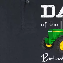 Dad Of The Birthday Boy Tractor Farm Party Softstyle Adult Sport Polo