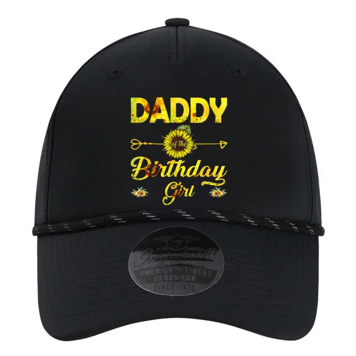 Daddy Of The Birthday Dad Sunflower Gifts Performance The Dyno Cap