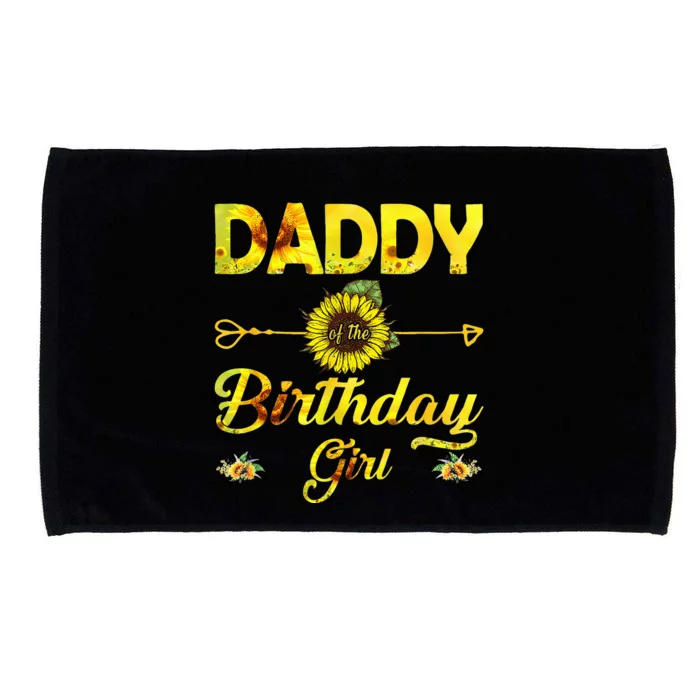 Daddy Of The Birthday Dad Sunflower Gifts Microfiber Hand Towel