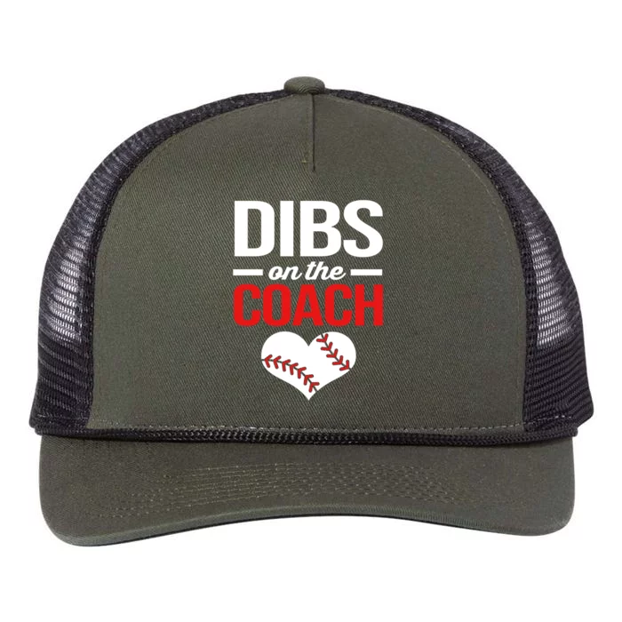 Dibs On The Coach Baseball Women Gift Retro Rope Trucker Hat Cap