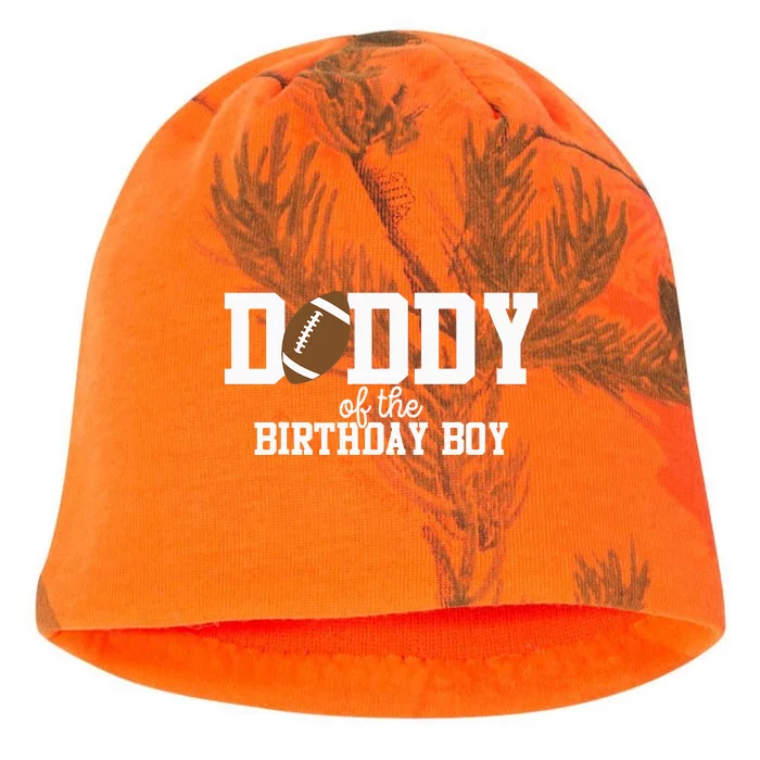 Daddy of the Birthday Football Lover First Birthday Kati - Camo Knit Beanie