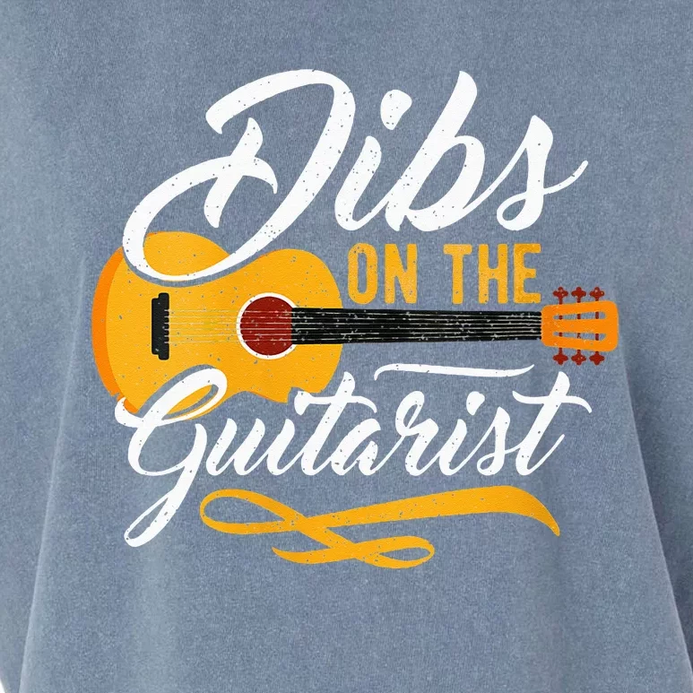 Dibs On The Guitarist Guitar Player Wife Girlfriend Garment-Dyed Women's Muscle Tee