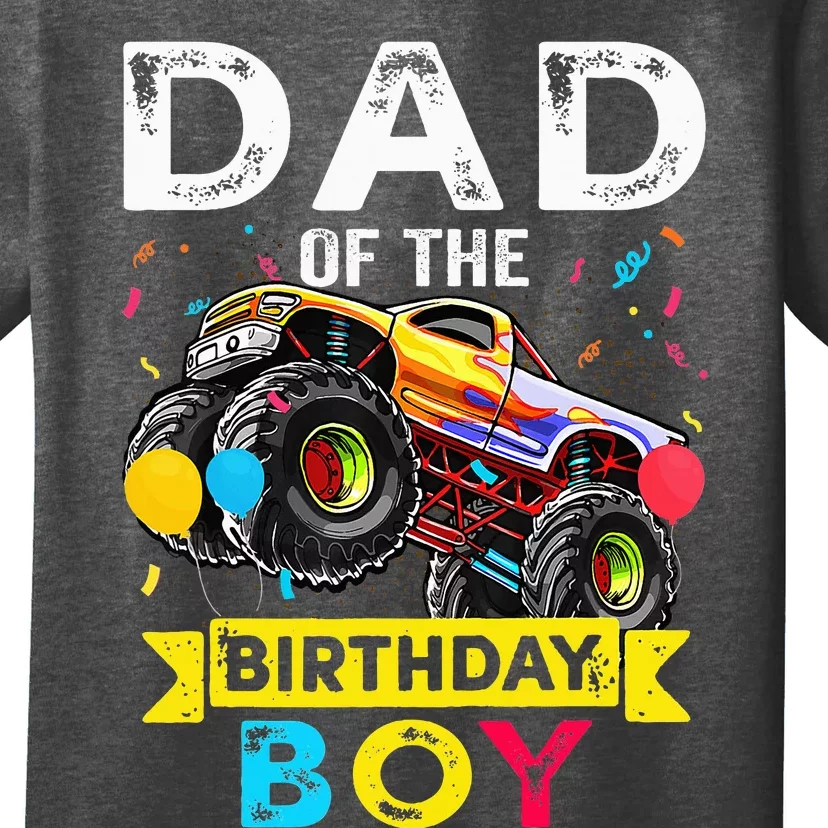 Dad Of The Birthday Boy Monster Truck Birthday T-Shirt