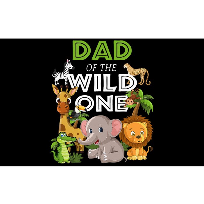 Dad Of The Wild One Zoo Birthday Safari Jungle Animal Bumper Sticker