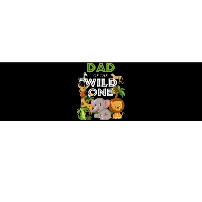 Dad Of The Wild One Zoo Birthday Safari Jungle Animal Bumper Sticker