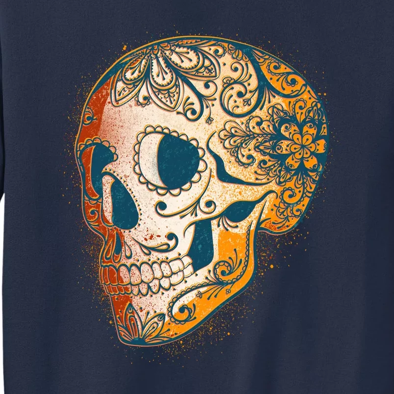 Day Of The Dead Grunge Sugar Skull Sweatshirt