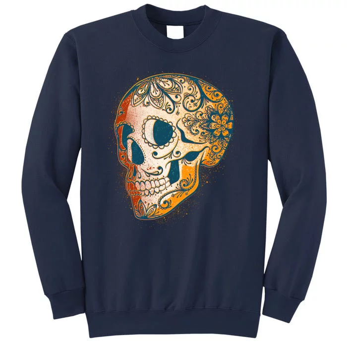 Day Of The Dead Grunge Sugar Skull Sweatshirt