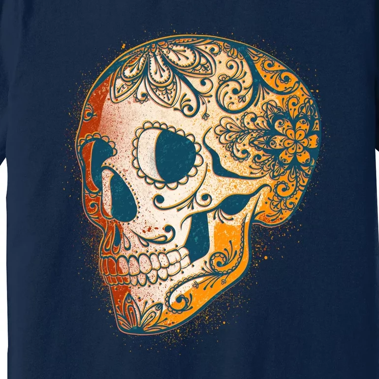 Day Of The Dead Grunge Sugar Skull Premium T-Shirt