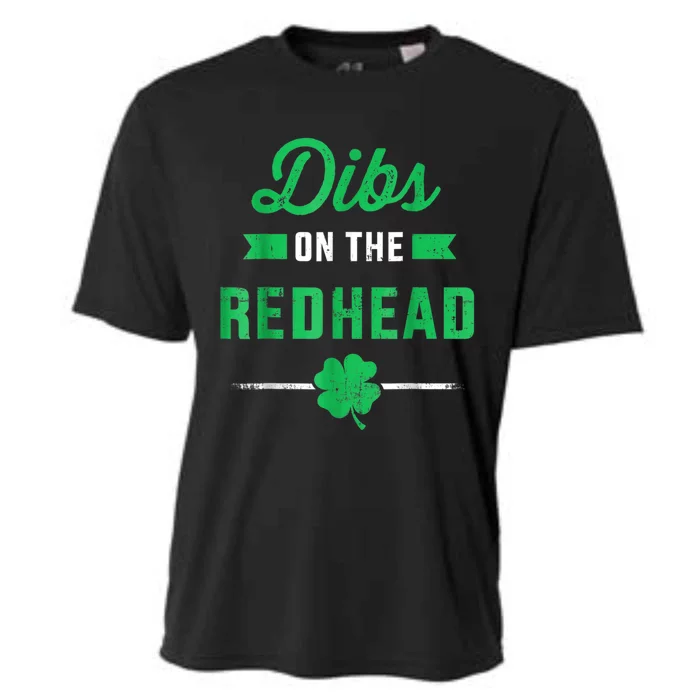 Dibs On The Redhead For St Patricks Day Party Cooling Performance Crew T-Shirt