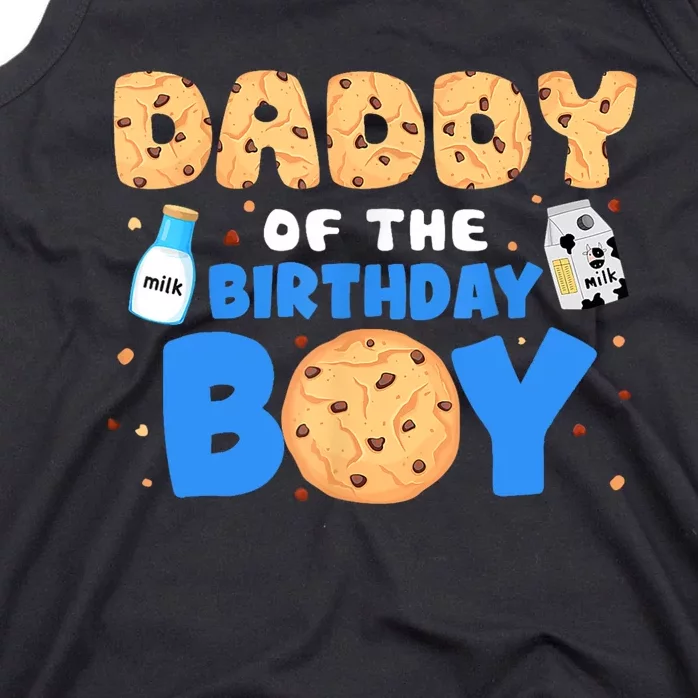 Daddy Of The Birthday Boy Milk And Cookies 1st Birthday Tank Top