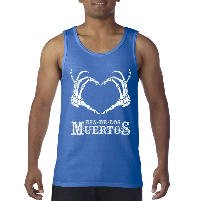 Day Of The Dead ~ Skeleton Hand Heart Gift Tank Top