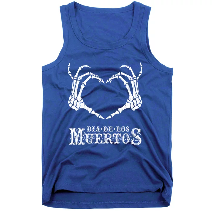 Day Of The Dead ~ Skeleton Hand Heart Gift Tank Top