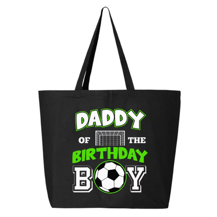 Daddy Of The Birthday Boy Cool Soccer Sport BDay Matching 25L Jumbo Tote