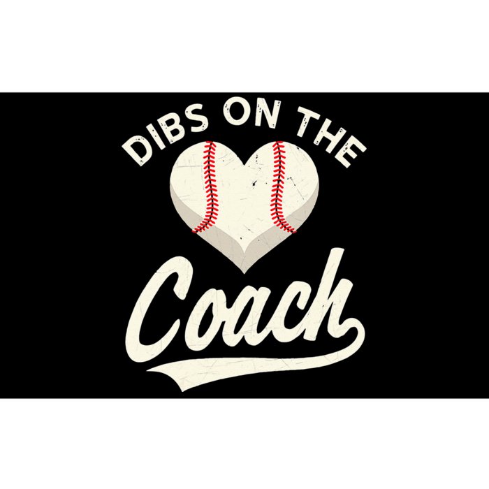 Dibs On The Coach Baseball Funny Baseball Coach Gifts Bumper Sticker