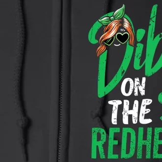 Dibs On The Redhead St Patricks Day Full Zip Hoodie