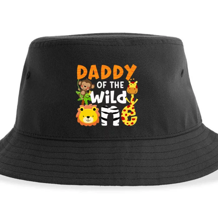 Daddy Of The Wild One Zoo Bday Party Safari Jungle Animals Sustainable Bucket Hat